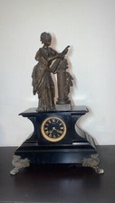 PENDULE Horloge Marbre Noir