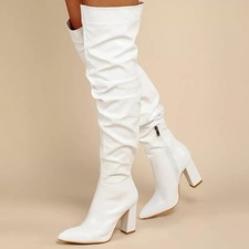 Bottes Hautes Femme En Cuir