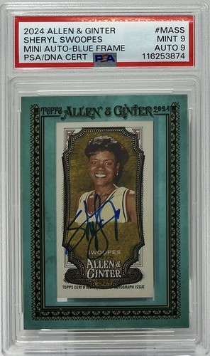 Sheryl swoopes auto psa 9 - auto, 9/9
