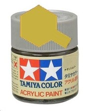 Tamiya XF60 Jaune foncé mat, peinture acrylique, Pot 10 ml (Tamiya 81760)