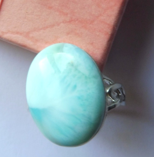 Bague larimar véritable - bague, véritable-