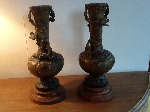 Paire vases régule - paire, de