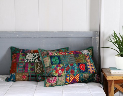 Vert housse coussin - vert,