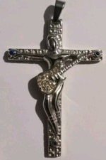 Exclusivité!! CROIX GRAVEE JOHNNY HALLYDAY 5 X 3.5 CM  +  CORDON  3 mm !!! 