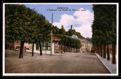 Cpa diekirch esplanade - diekirch,, l´esplanade