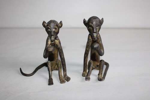 Ancienne paire singes en - ancienne,