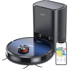 ILIFE T10s Robot Aspirateur Laveur Auto-vidage 2,5L Connectée Wifi Google Home e
