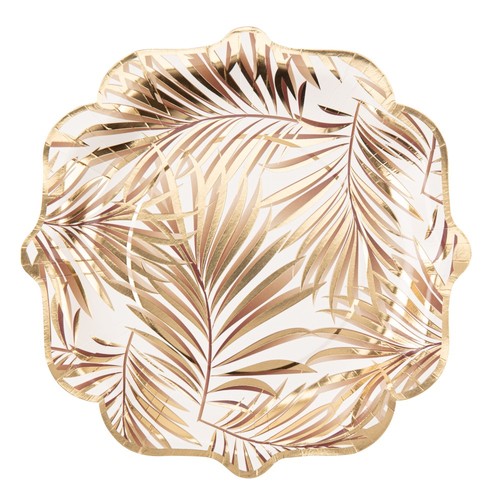 Assiettes carton exotique - assiettes,