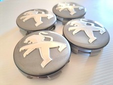 4× Centre de roue Peugeot 60mm cache moyeu de jante Peugeot 208,308  cabochon  