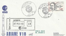 ESA Enveloppe 1986 Fusée