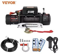 VEVOR Treuil Électrique De Camion Avec Corde 6100 Kg Télécommande Remorquage