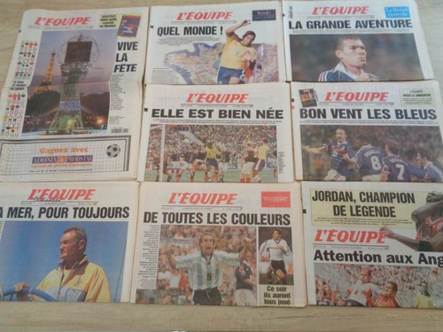 1998 journal l equipe - 1998, l'equipe