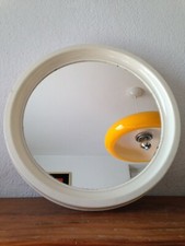 SUPERBE  Miroir rond  blanc