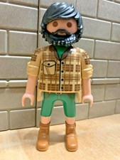 PLAYMOBIL Personnage Soigneur Vétérinaire Zoo 14C - pour CUSTOM RARE VINTAGE