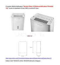 Ariston Deos 12 Déshumidificateur Portable 12L