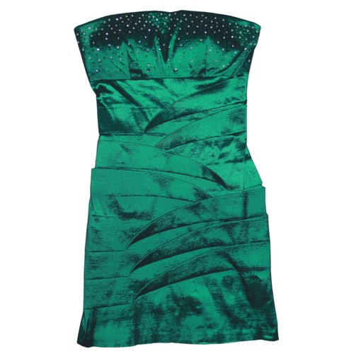 Y2k emerald green rhinestone - emerald,