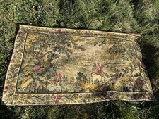 Belle Tapisserie Style Ou Qualité Aubusson ? Cavalier Et Verdures 202 X 120 Cm