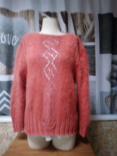Superbe pull angora rouille - superbe,