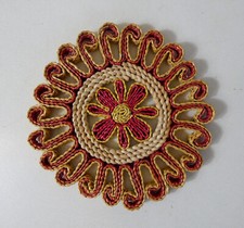 Dessous de plat vintage en rotin