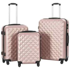Valise Rigide 3 pcs Jaune ABS
