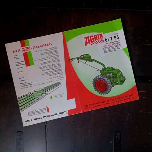 Agria werke motoculteur - agria, ps