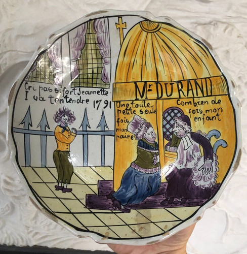 Belle assiette faïence - assiette,