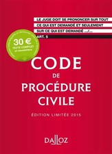 Code de procédure civile 2015. Édition limitée - 106e éd., Collectif