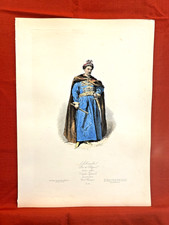 Gravure Ancienne Pauquet 1865-1869 Portrait de Jean III Sobieski roi de Pologne