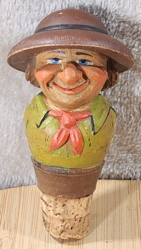 Ancien rare bouchon bois - rare, en