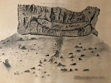 Beau Dessin encre 1900  Plan