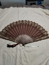 Eventail tulle bois - tulle,