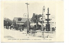 MARTINIQUE  SAINT PIERRE  LA PLACE BERTIN  FONTAINE AGNES
