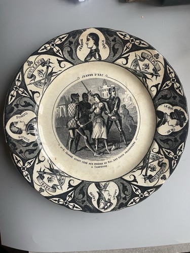 Assiette xixème faïence - xixème,