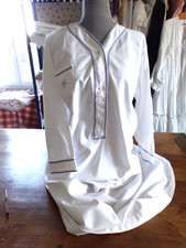 Chemise Longue ancienne Monogramme " R G "