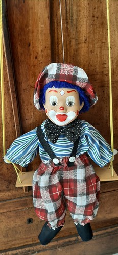 Marionnette clown tête en - clown,,