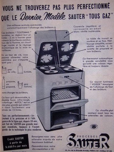 Publicité sauter gazinière - publicitÉ,