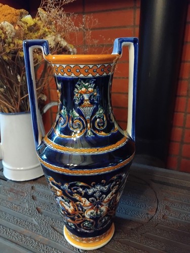 Grand vase balustre gien - balustre, de