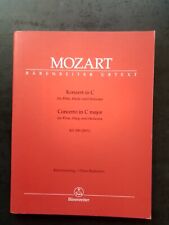 PARTITION - MOZART - Concerto en ut pour flute, harpe et orchestre (red. piano)