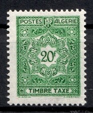 Timbre / STAMP  Colonie Fr  ALGERIE 1947-55  Y&T  Taxe  N° 45 NEUF * (MLH)