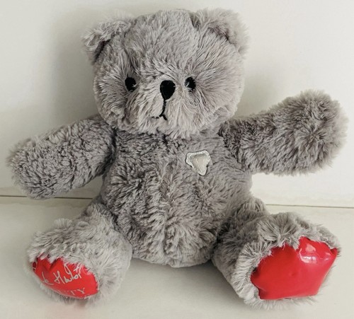 Peluche ours gris beauty - peluche,
