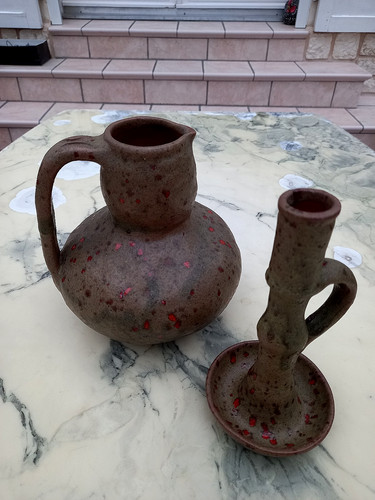 Vase pichet bougeoir - pichet, +