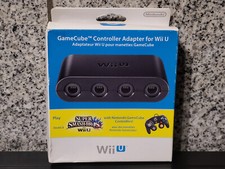 OFFICIEL GAMECUBE CONTROLLER ADAPTER ADAPTATEUR FOR WII U SUPER SMASH BROS NEUF