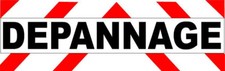 Autocollant DEPANNAGE