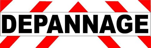 Autocollant depannage - autocollant,