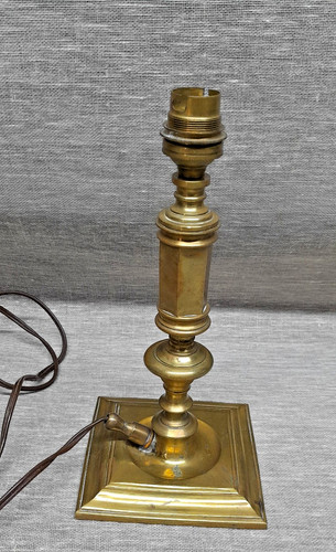 Ancien pieds lampe bronze - ancien,