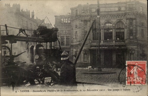 Nantes incendie du théâtre - du,