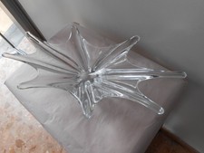 BACCARAT cristal estampille. Grande Coupe Fruits. Centre de table étoile. 48 cm