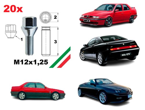 Boulons alfa romeo - 20, gtv