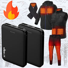 2 Unités Power Bank Batterie Externe pour Gilet Veste Électrique Chauffant USB
