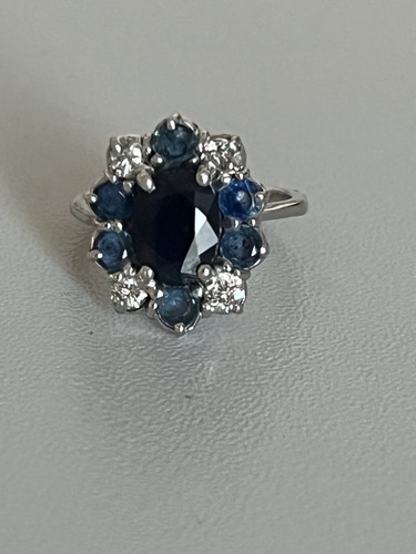 7134 bague marguerite gris - or,